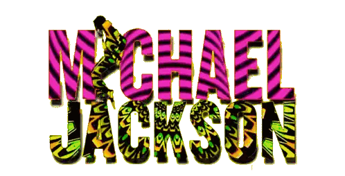 Michael Jackson Logo with Zebra Print