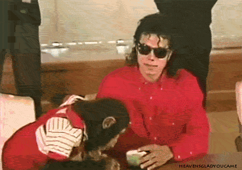 Michael Jackson Monkey Sips Tea GIF