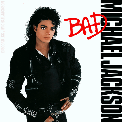 Michael Jackson 'S Bad Album Cover Features A Black Jacket GIF