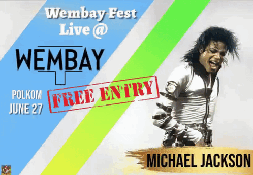 Michael Jackson Wembley Fest Poster