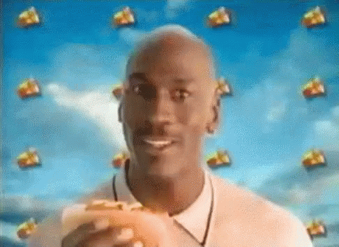 Michael Jordan Hotdog Sandwich GIF