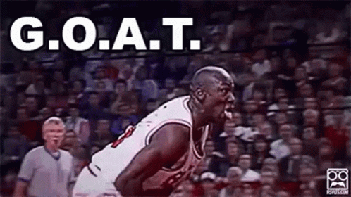 Michael Jordan Jumping Basketball Crowd GIF