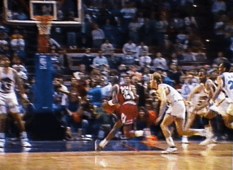 Michael Jordan Lightning Flames GIF