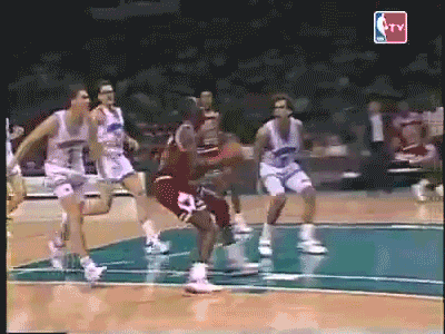Michael Jordan Slam Dunk 90s GIF