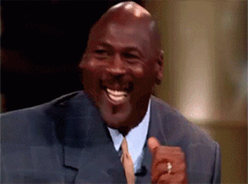 Michael Jordan Warped Laugh GIF