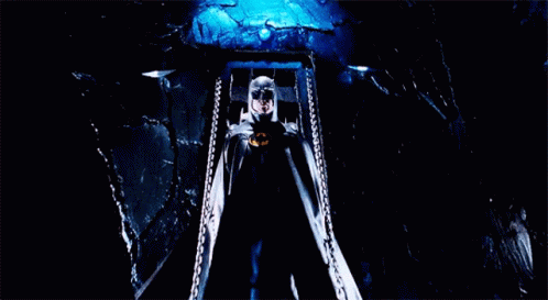Michael Keaton Im Batman Walking From Bat Cave GIF