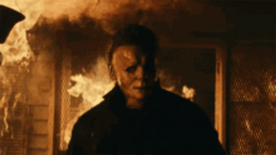 Michael Myers Burn Halloween Kills GIF