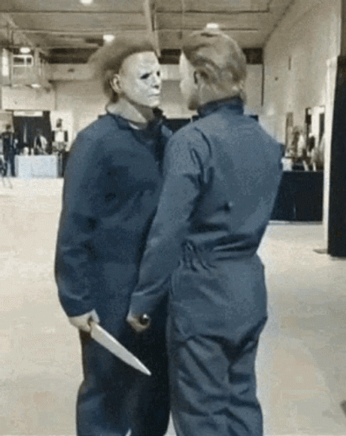 Michael Myers Halloween Twin Hug GIF