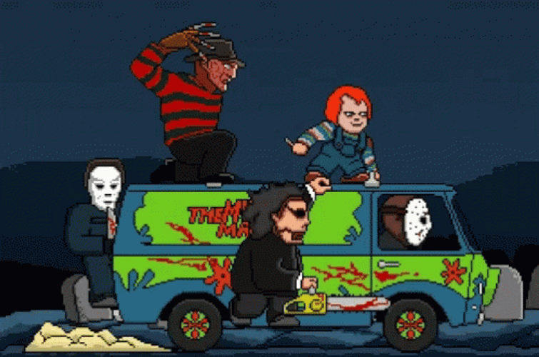 Michael Myers Scooby-doo Art GIF