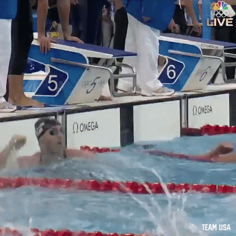 Michael Phelps Air Punch Moments GIF