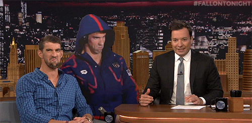 Michael Phelps Appearance On Jimmy Fallon Tonight GIF