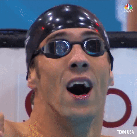 Michael Phelps Smiling Brightly GIF