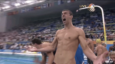Michael Phelps Yelling GIF