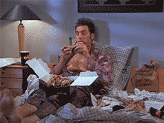 Michael Richards Eating Food GIF