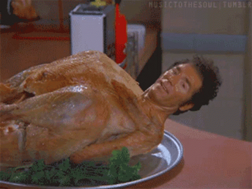 Michael Richards Thanksgiving Turkey GIF