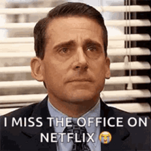 Michael Scott Crying I Miss The Office Netflix GIF