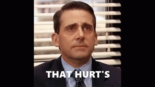 Michael Scott In That Hurt Face GIF