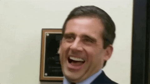 Michael Scott Nepotism Laugh GIF