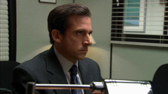 Michael Scott No Tapping Table GIF