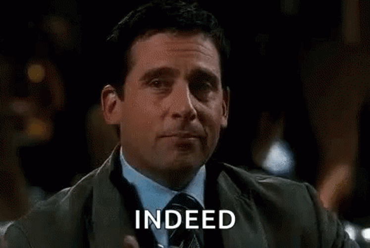 Michael Scott Winking Indeed GIF