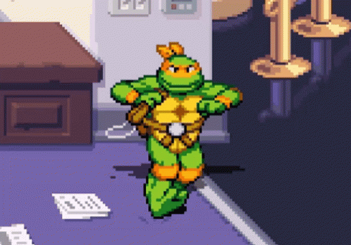 Michel Angelo Chicken Dance Tmnt GIF