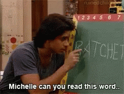 Michelle Can You Read This Word Chalkboard