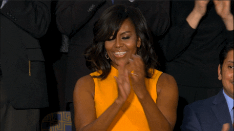 Michelle Obama Applause GIF