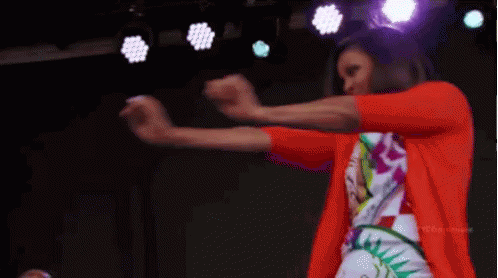 Michelle Obama Cabbage Patch Dance GIF