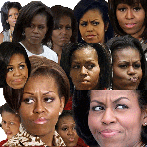 Michelle Obama Collage GIF