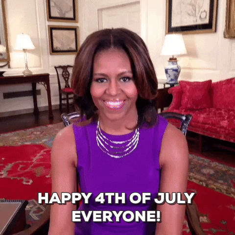 Michelle Obama Happy Fourth Of July GIF