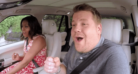 Michelle Obama James Corden Dancing GIF
