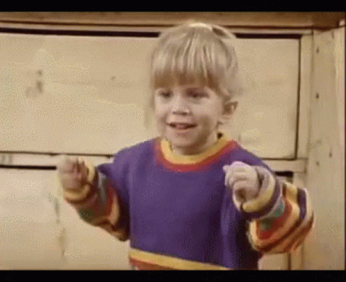 Michelle Tanner Excites For Something GIF