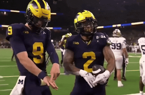Michigan Football Jj Mccarthy Blake Corum GIF