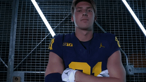 Michigan Football Peyton Oleary Nodding GIF