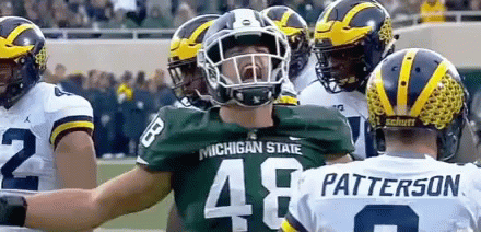 Michigan State Football Player Number 48