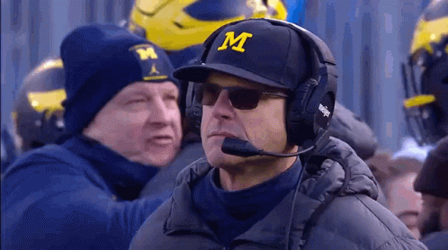 Michigan Wolverines Coach Smiling GIF