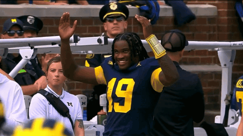 Michigan Wolverines Football Player Big Network Advertisement