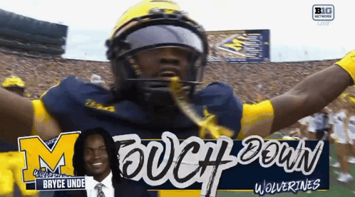 Michigan Wolverines Football Player in Big Network Ad