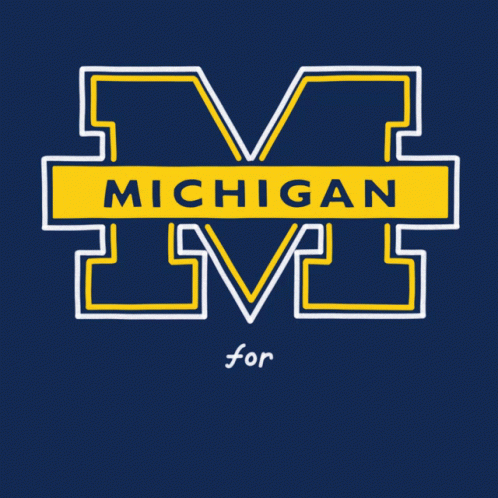 Michigan Wolverines Pride Logo GIF