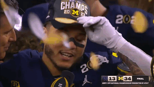 Michigan Wolverines Team Proudly Talking GIF