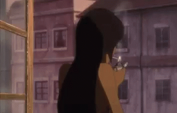 Michiko Malandro Smoking GIF