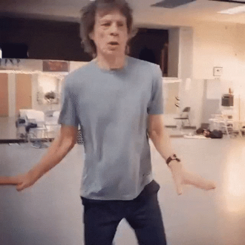 Mick Jagger Favorite Dance Moves GIF