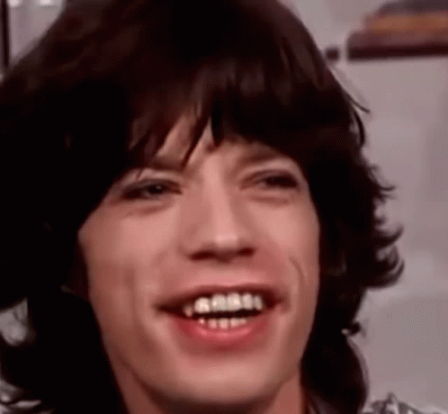 Mick Jagger Laughing GIF