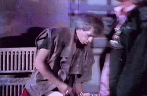 Mick Jagger Playing The Guitar GIF