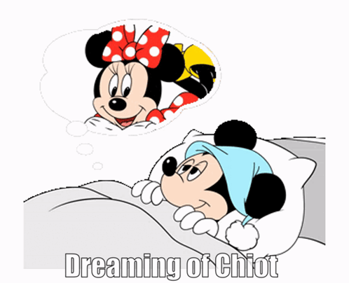 Mickey and Minnie Dreaming of Chiot