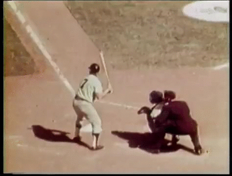 Mickey Mantle In Baseball Game GIF