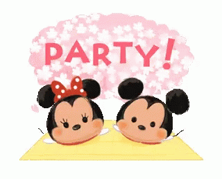 Mickey Mouse And Minnie Mouse Standing GIF