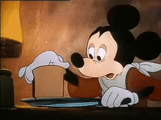 Mickey Mouse Budgets Bread GIF