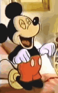 Mickey Mouse Cartoon Character With Open Mouth