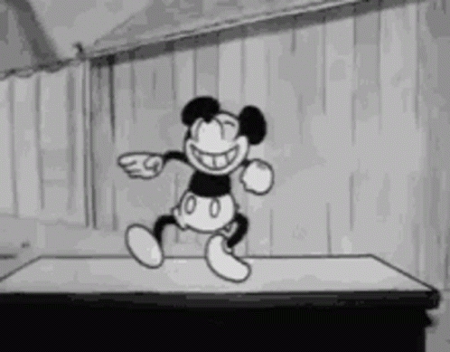 Mickey Mouse Dancing on Table